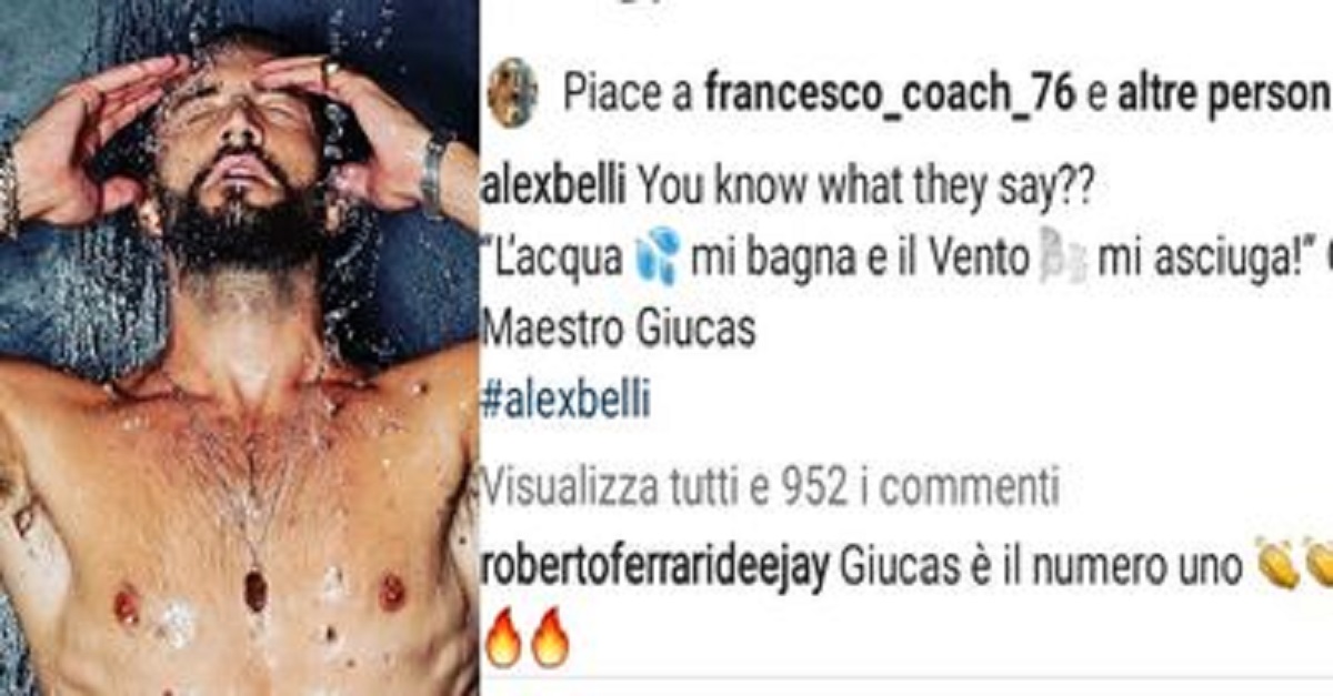 GF Vip: l'ultimo post di Alex Belli solleva le polemiche