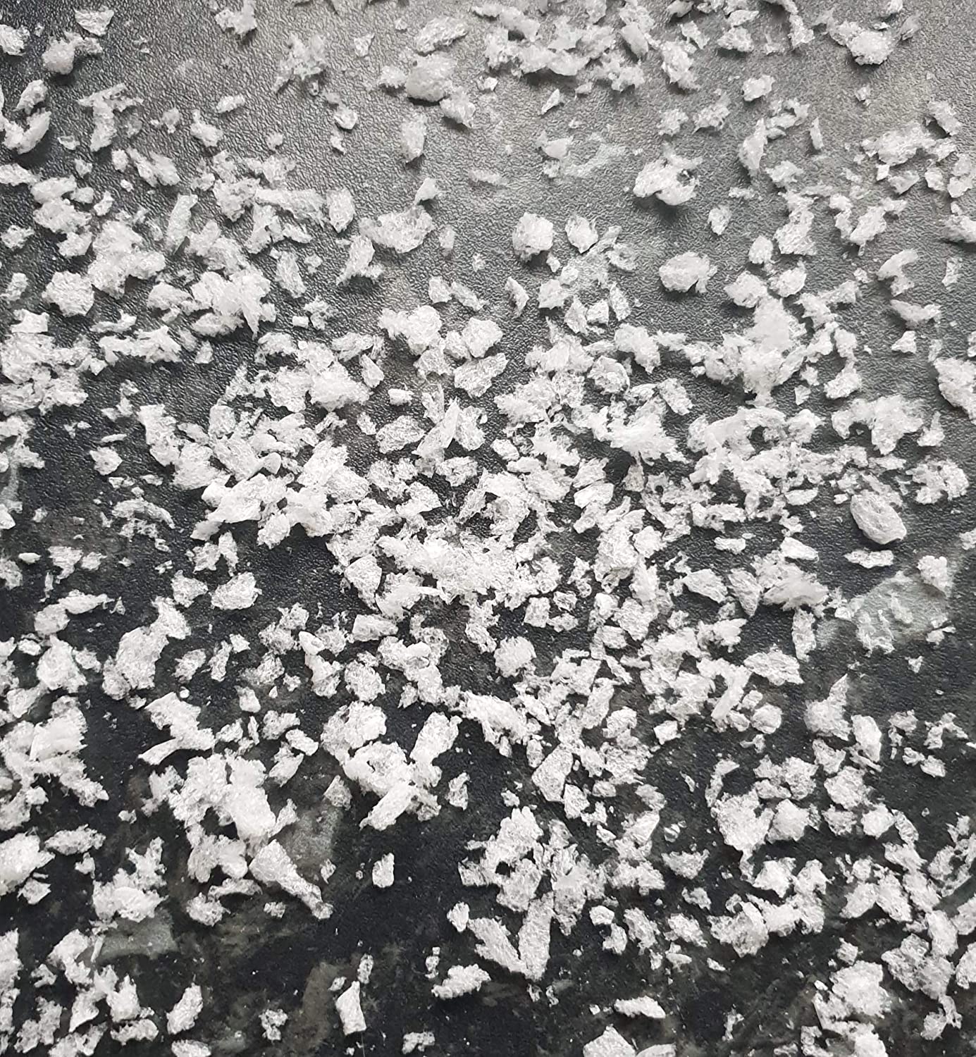 Coriandoli di neve biodegradabili con motivo floreale, coriandoli bianchi