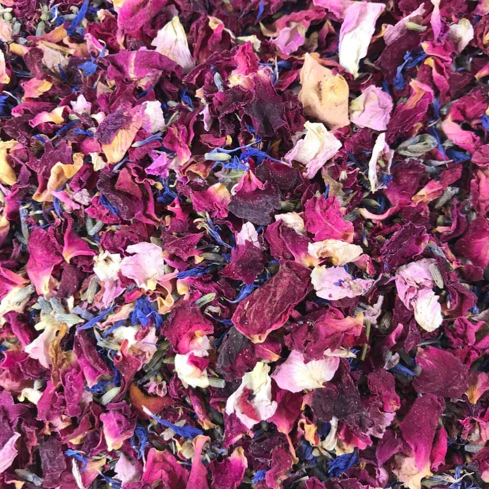 Coriandoli di petali naturali biodegradabili, vari colori, tipologie e mix disponibili, collezione Classic