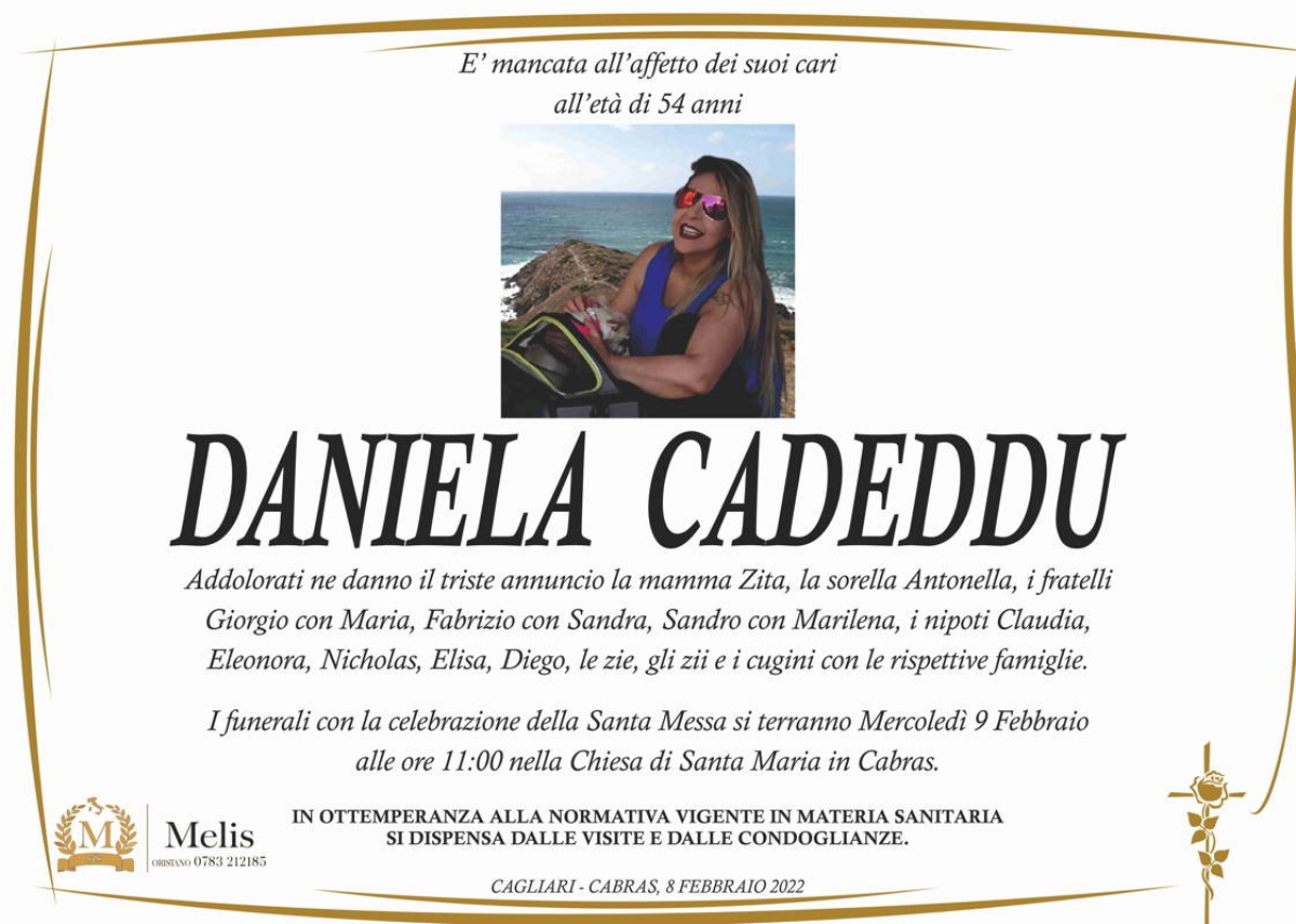 Autopsia Daniela Cadeddu