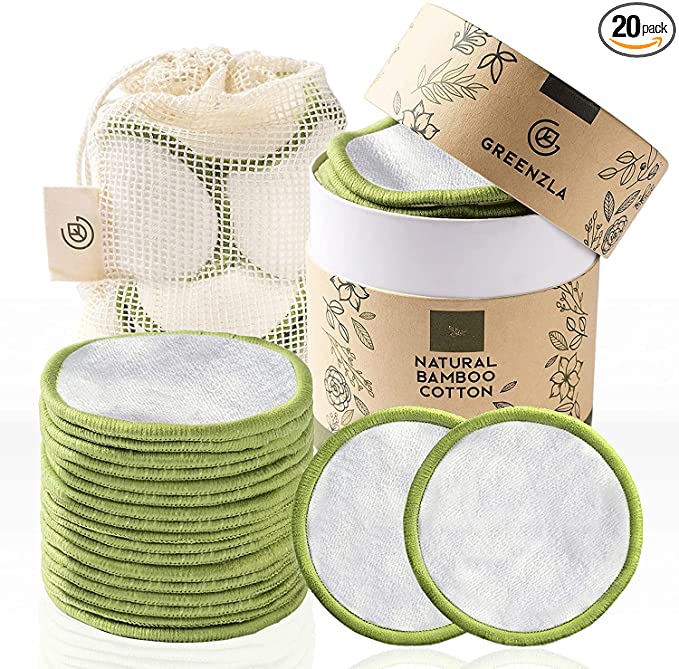 Greenzla Washable Make-up Remover Pads (20 Pack)