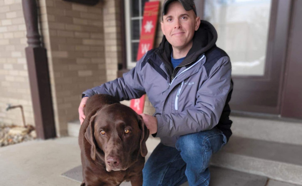 Wrigley salva un cane in pericolo 