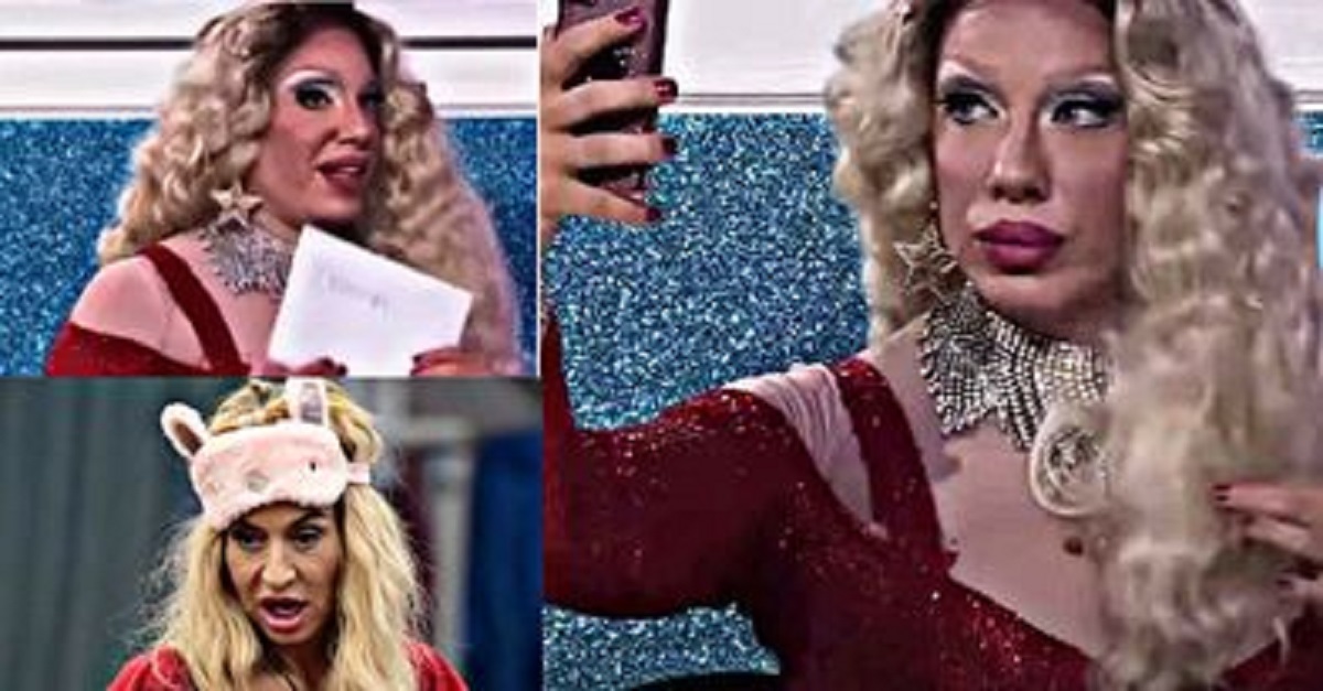 Valeria Marini sees her imitation at Drag Race Italia