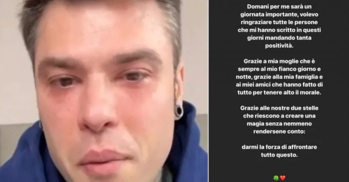 Il nuovo annuncio di Fedez sulla malattia