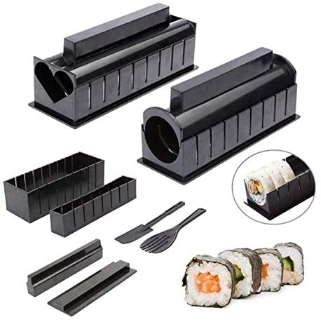 PROVO Sushi Maker Kit 11 Pezzi Completo Sushi Making Kit DIY Sushi Set per Principianti Easy Sushi Maker Facile e Divertente Anche Come Regalo