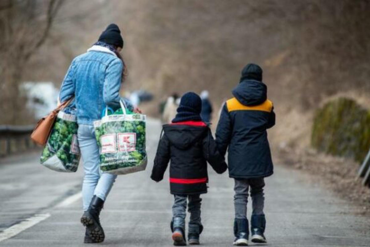 famiglia ucraina agenti