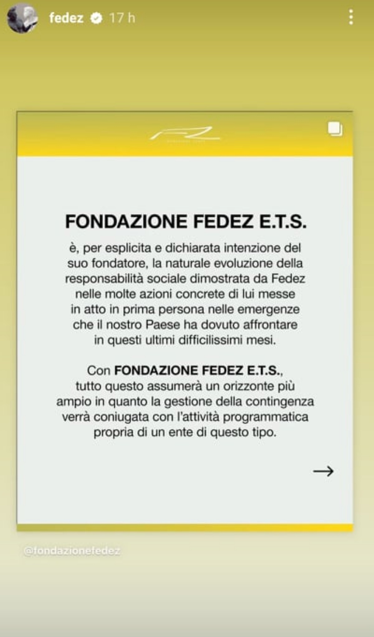 Il nuovo progetto di Fedez