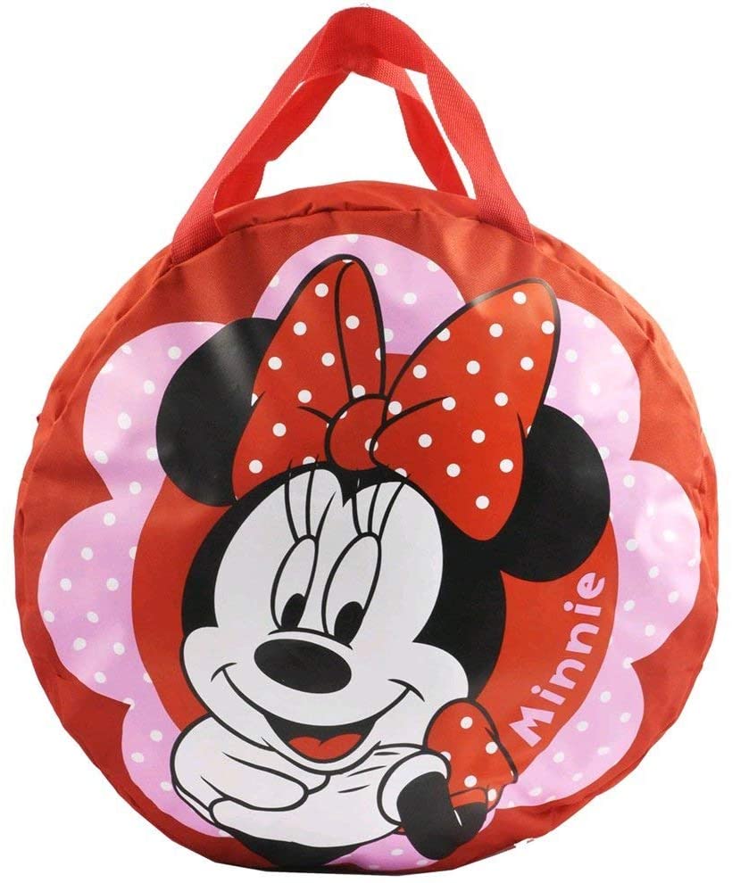 Disney D60052, Portagiochi Minnie, Unisex Bambini e ragazzi, Rosso