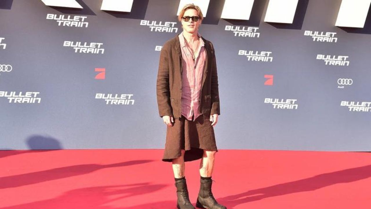 Brad Pitt, ecco perché ha indossato una gonna sul red carpet