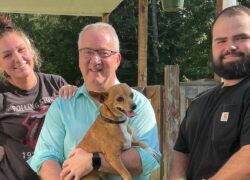 Cane ritrova la famiglia due settimane