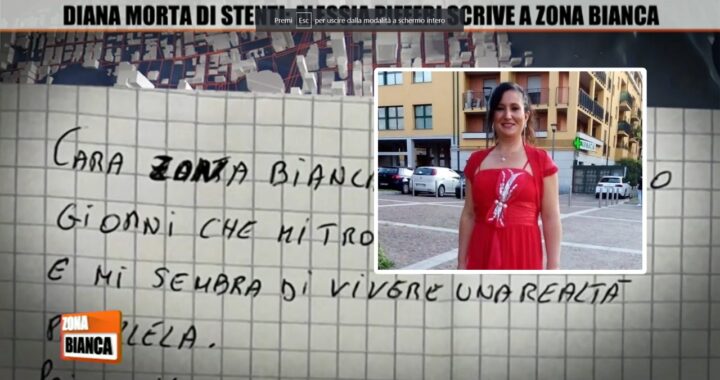 Lettera Alessia Pifferi Zona Bianca