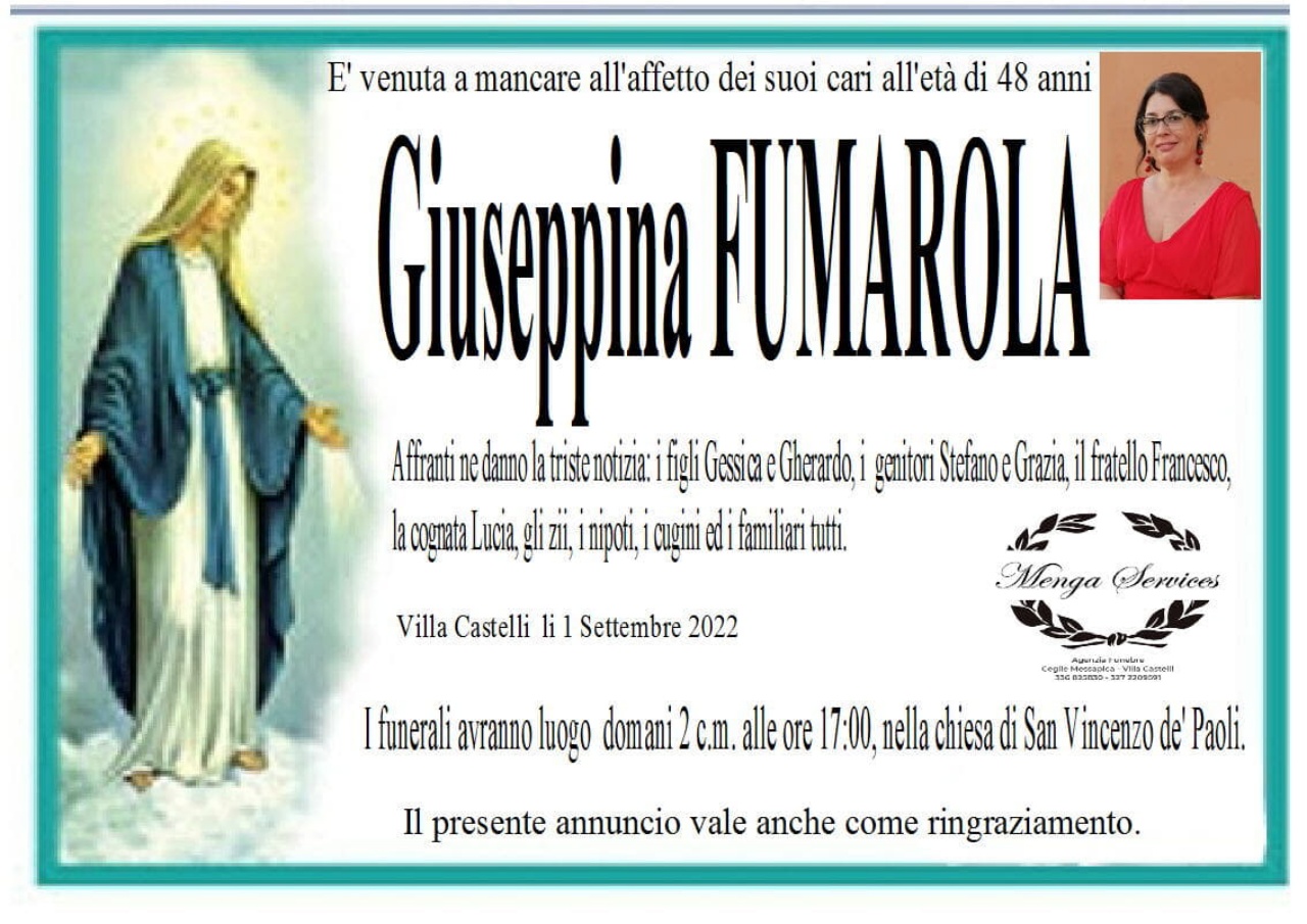 Femminicidio Giuseppina Fumarola