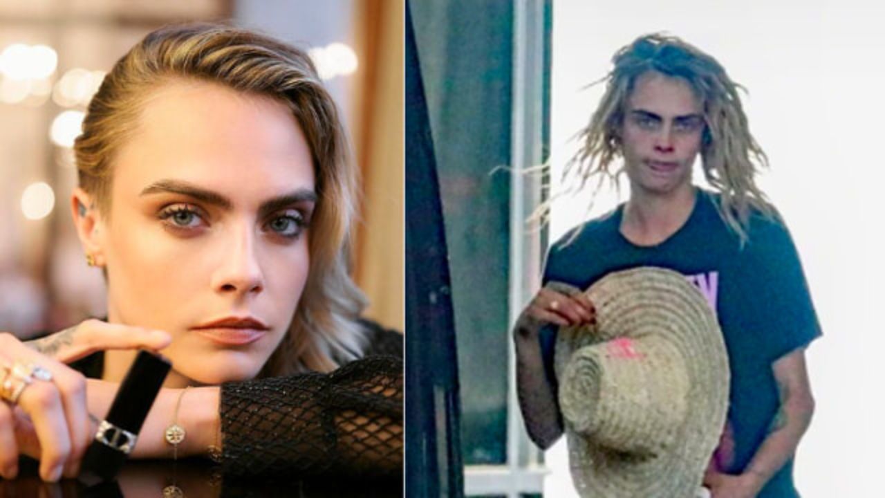 Cara Delevigne aeroporto