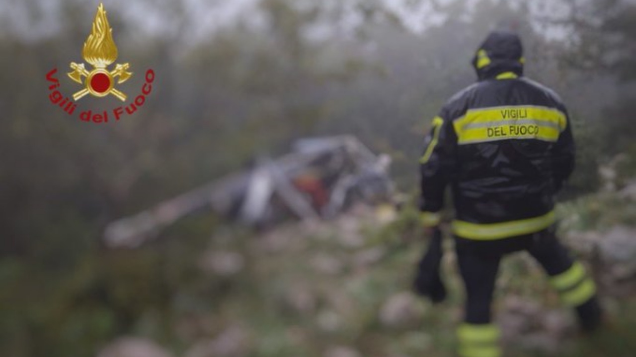 Helicopter crashed in Puglia