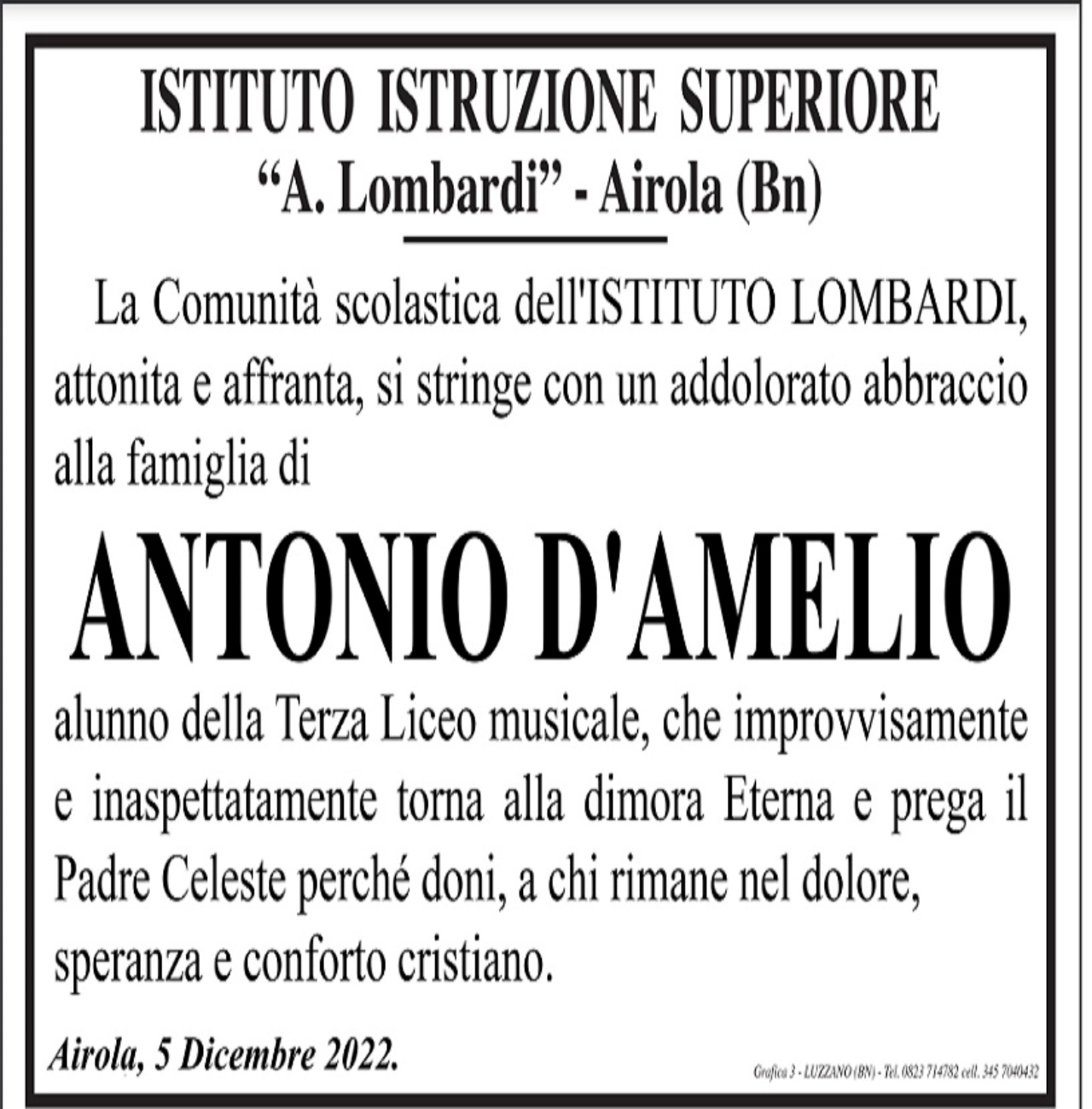 tragedia Antonio D'Amelio