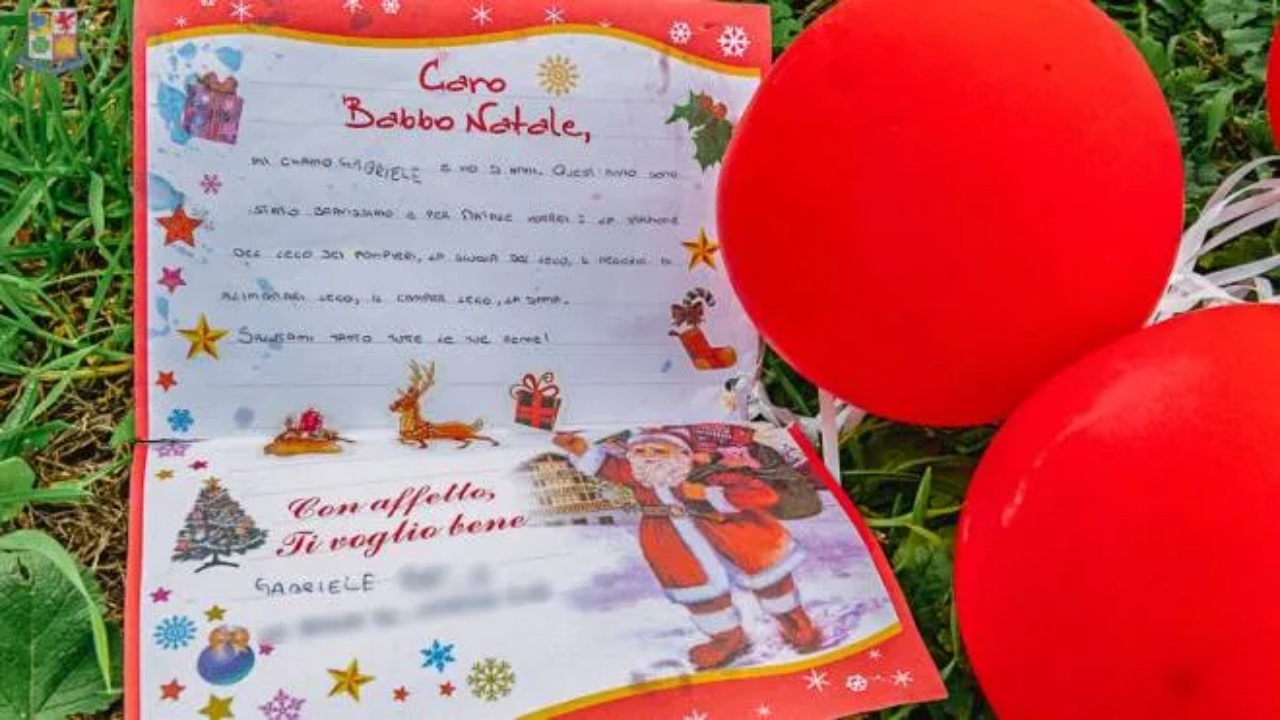 La letterina di Natale del piccolo Gabriele, 5 anni