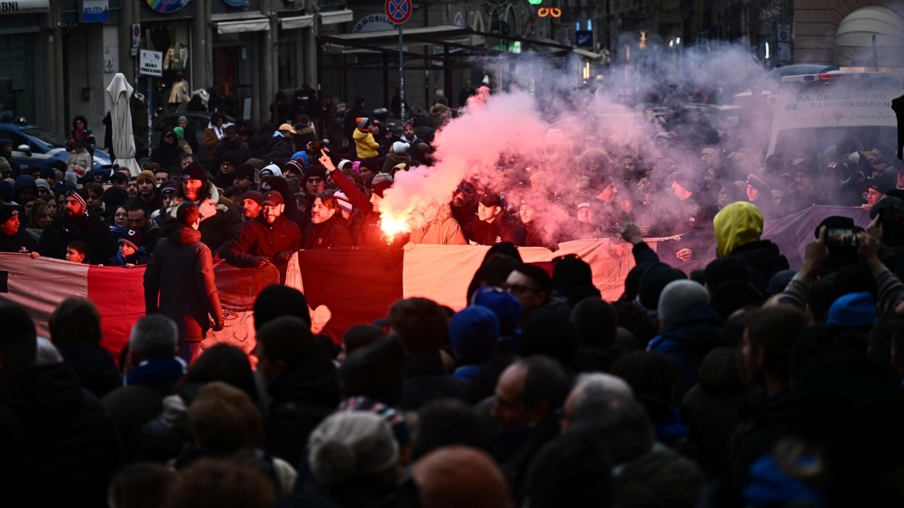 Gianluca Vialli messa Genova