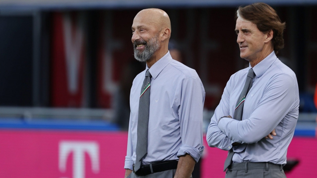 Gianluca Vialli e Mancini