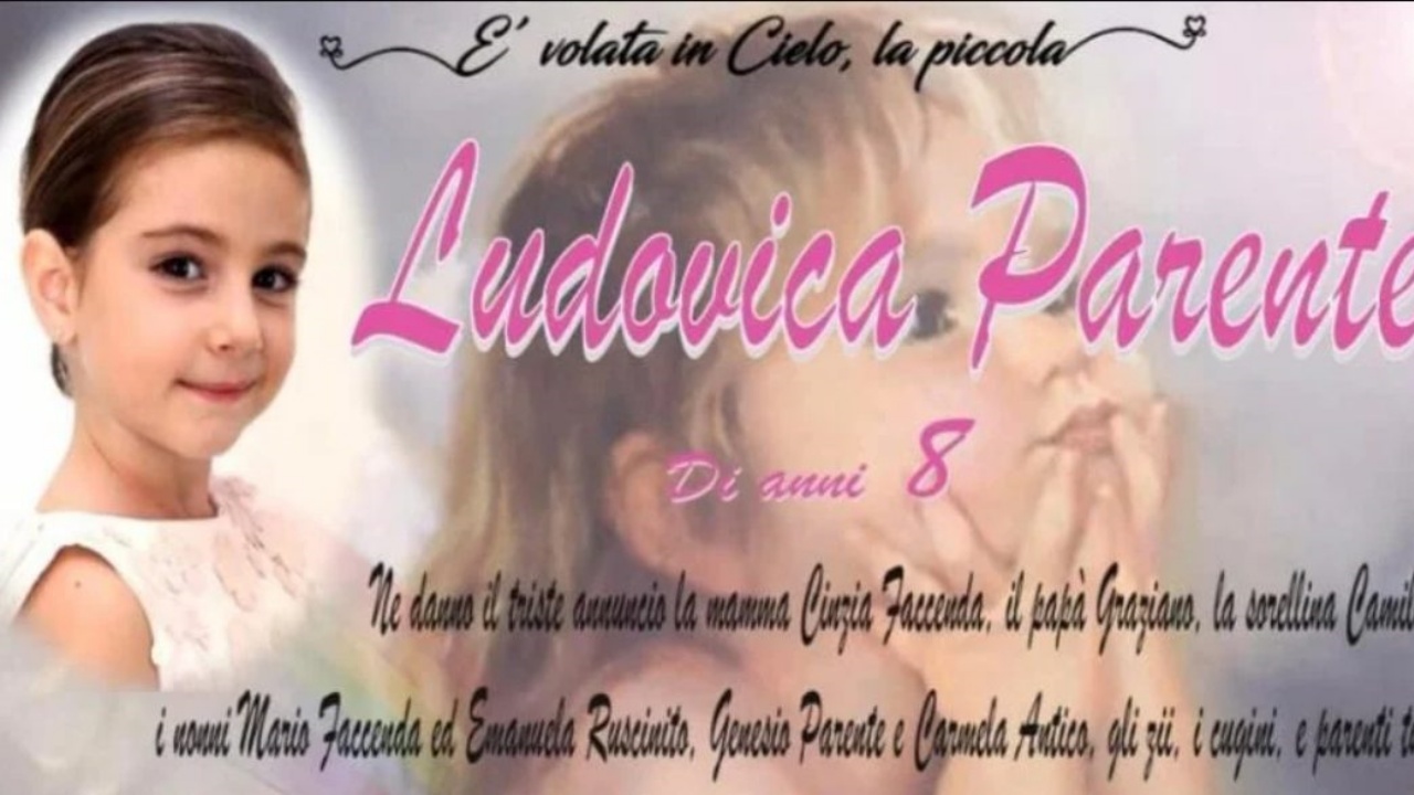 Addio alla piccola Ludovica Parente 