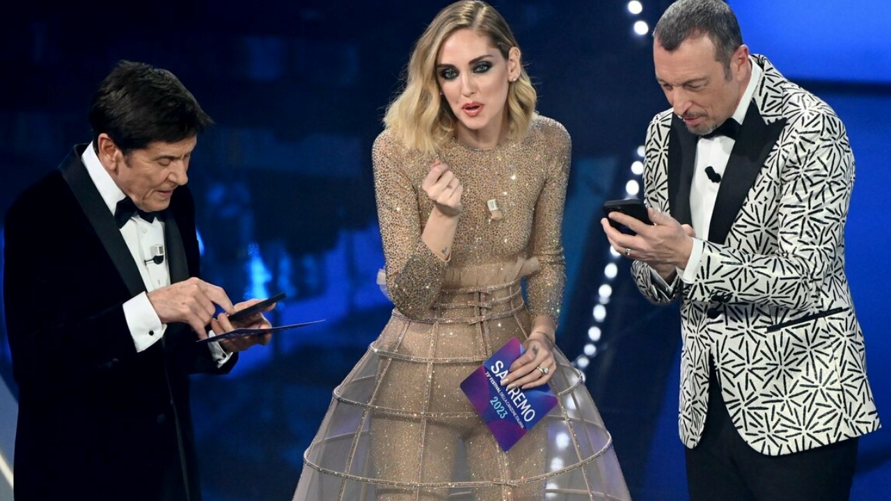 Amadeus e Chiara Ferragni