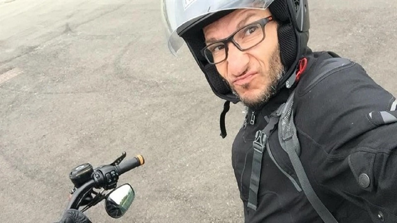 Emanuele Diamanti in moto