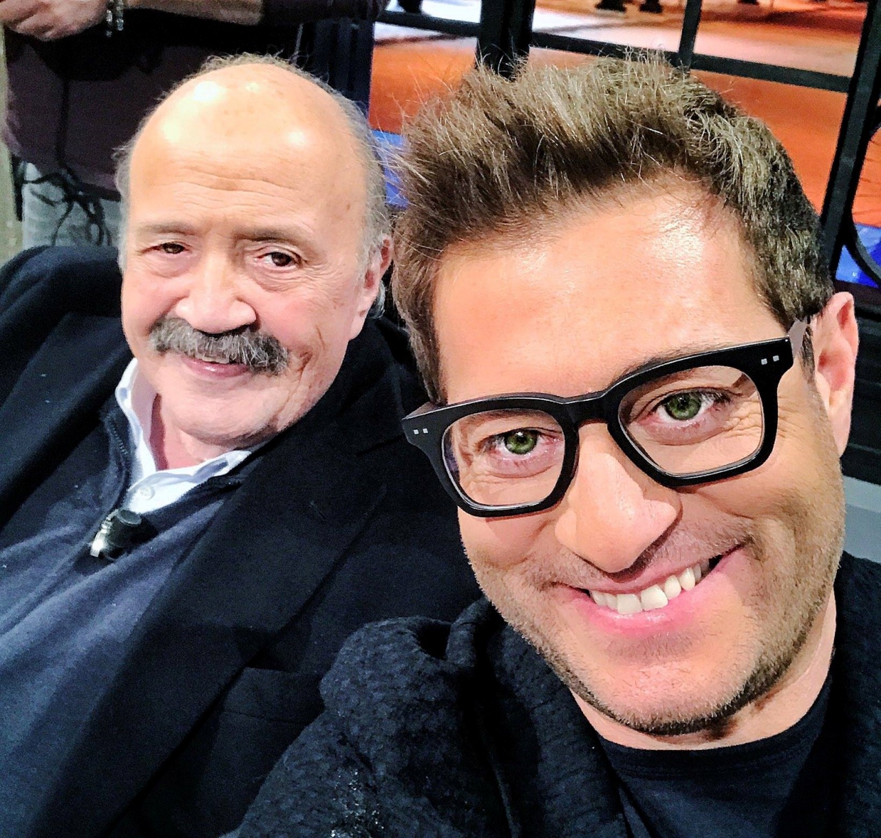 Enrico Papi e Maurizio Costanzo