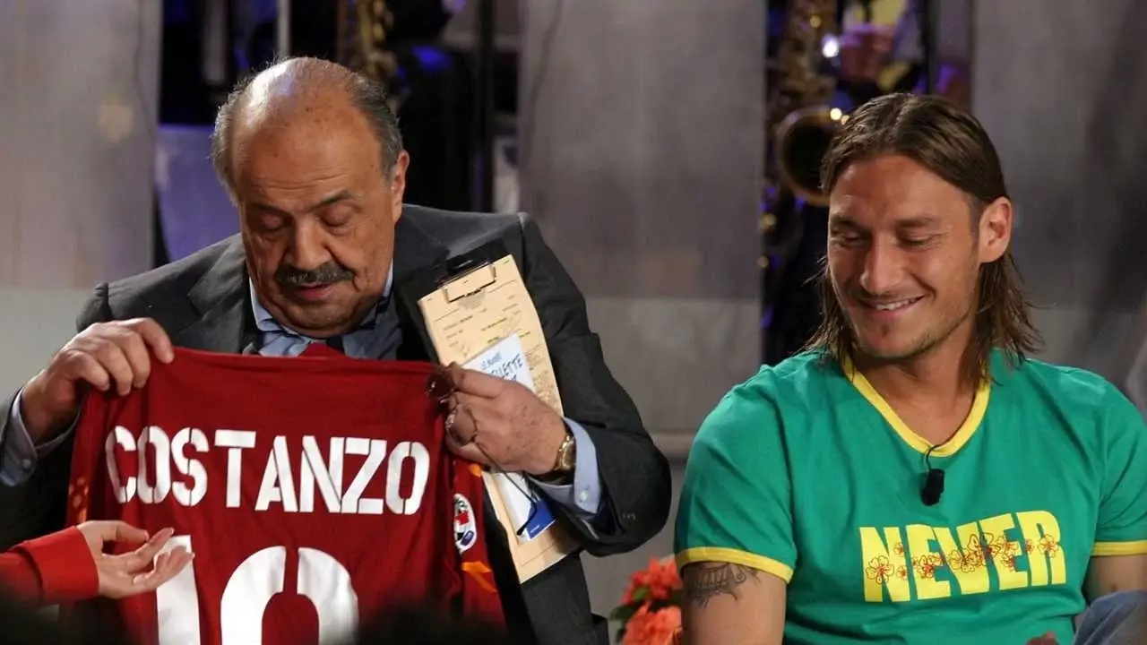 Francesco Totti e Maurizio Costanzo