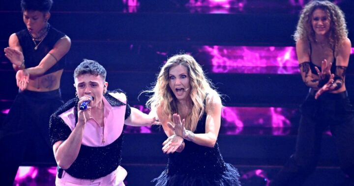 Sanremo Olly e Lorella Cuccarini