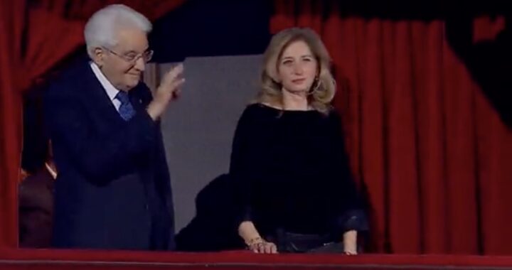 Sergio Mattarella con la figlia Laura