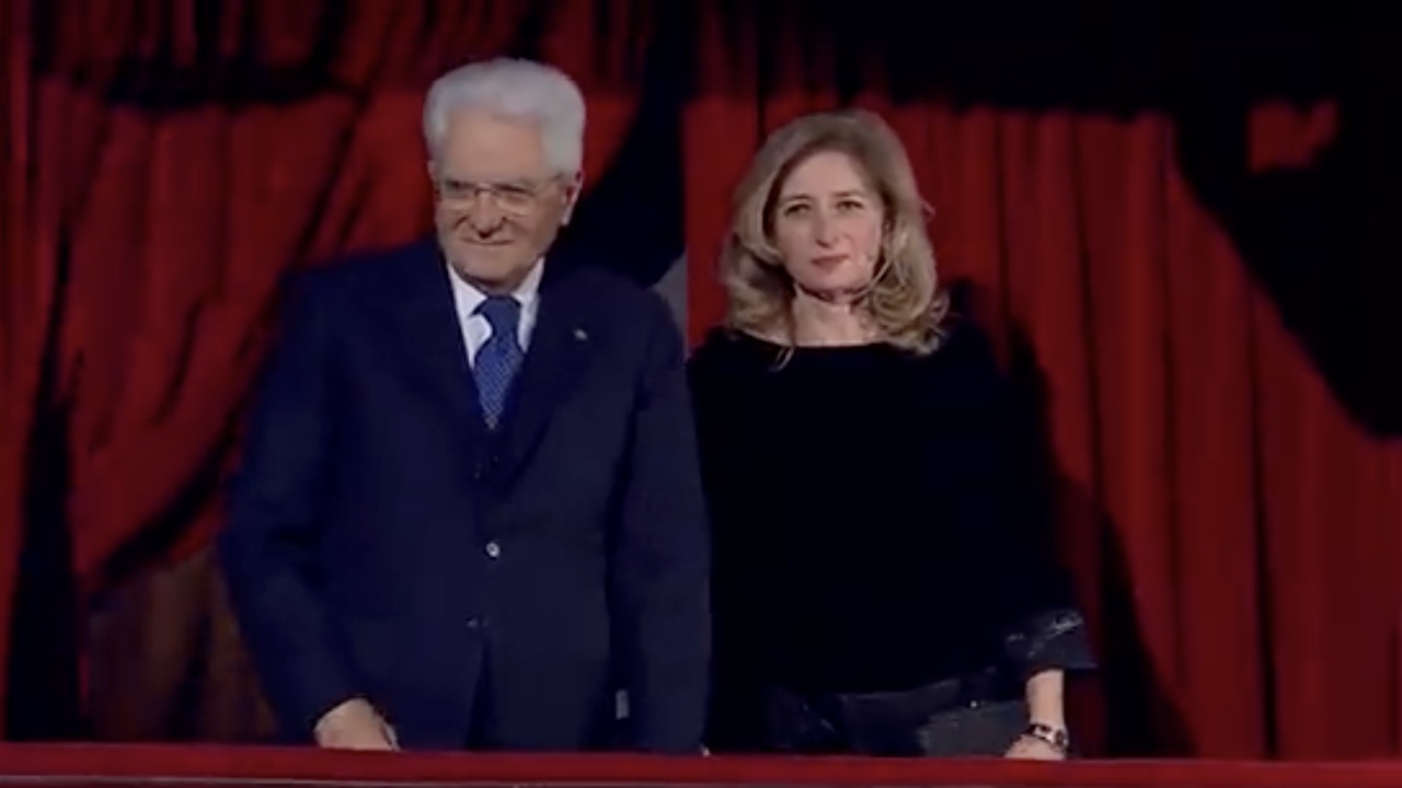 Sergio Mattarella accompagnato dalla figlia Laura