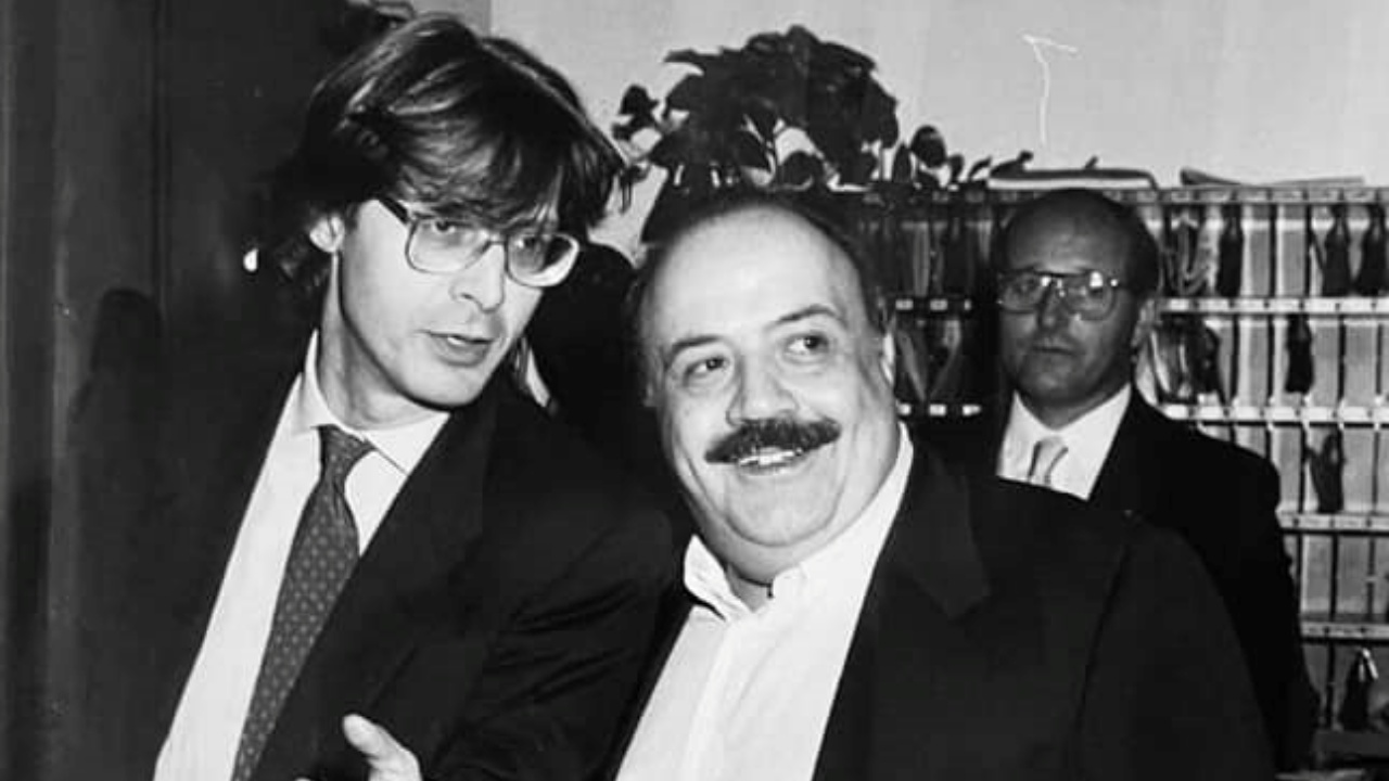 Vittorio Sgarbi e Maurizio Costanzo