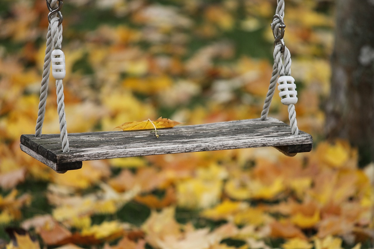 12-year-old boy falls off a swing