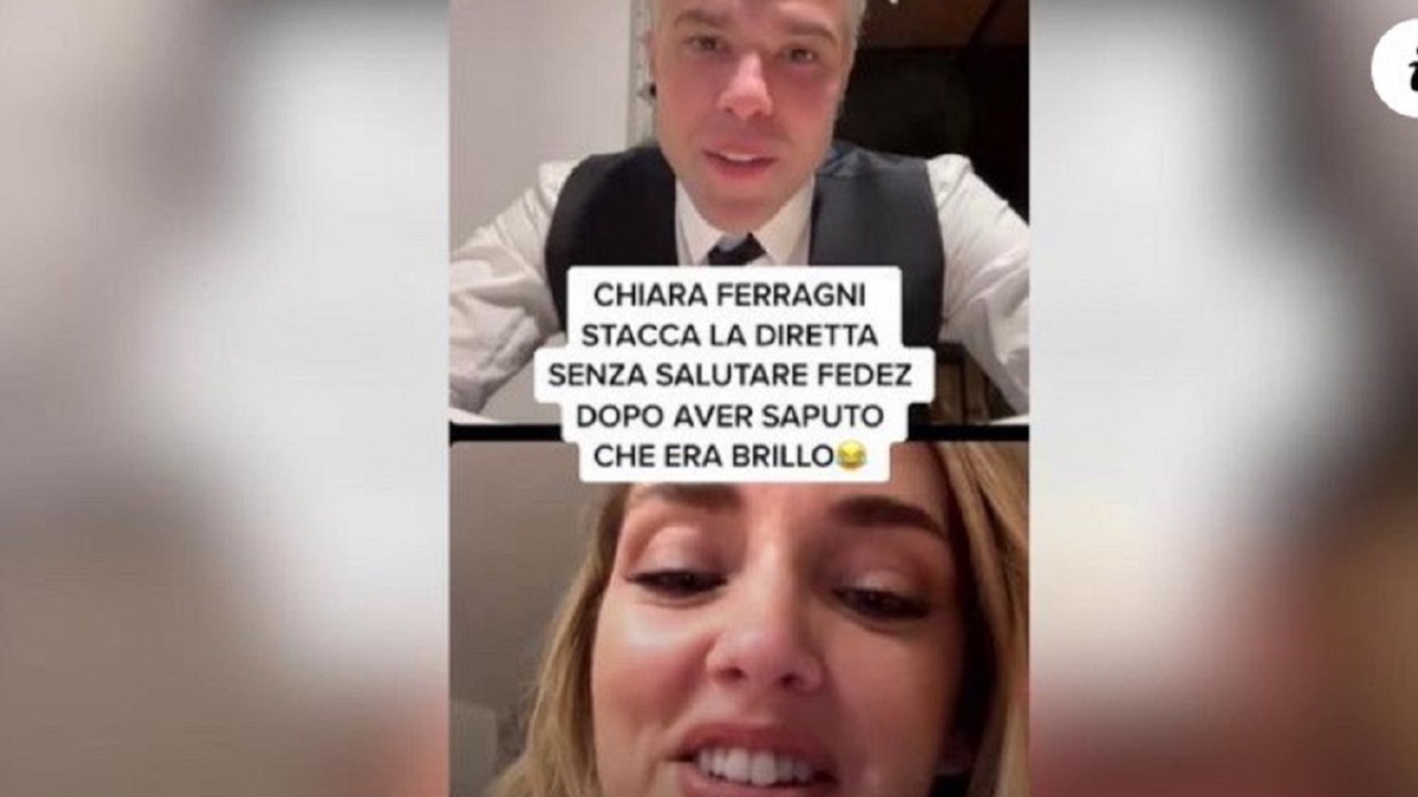 Chiara Ferragni chiude la diretta con Fedez senza salutarlo