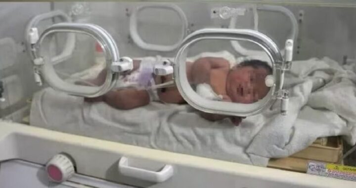 Neonata trovata sotto le macerie in Siria