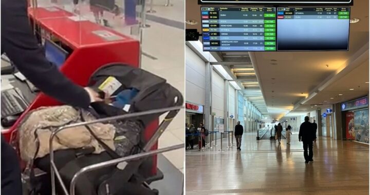Neonato abbandonato dai genitori all'aeroporto