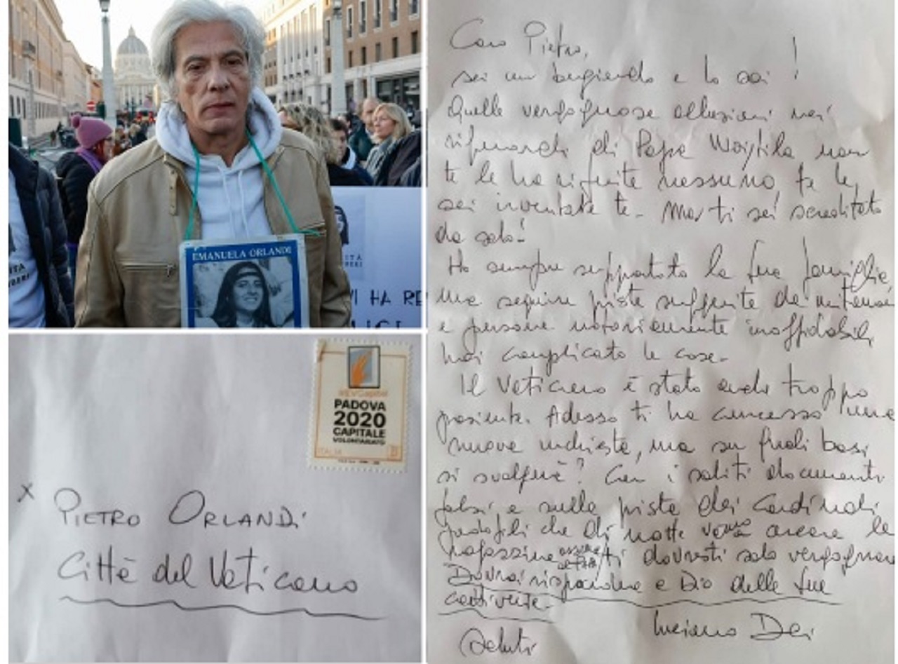 Emanuela Orlandi lettera a Pietro