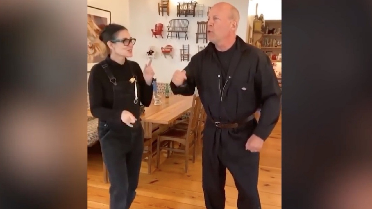 Bruce Willis con Demi Morre