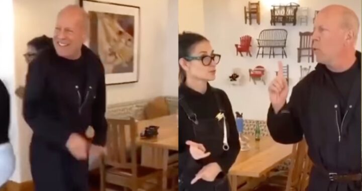 Bruce Willis con Demi Morre