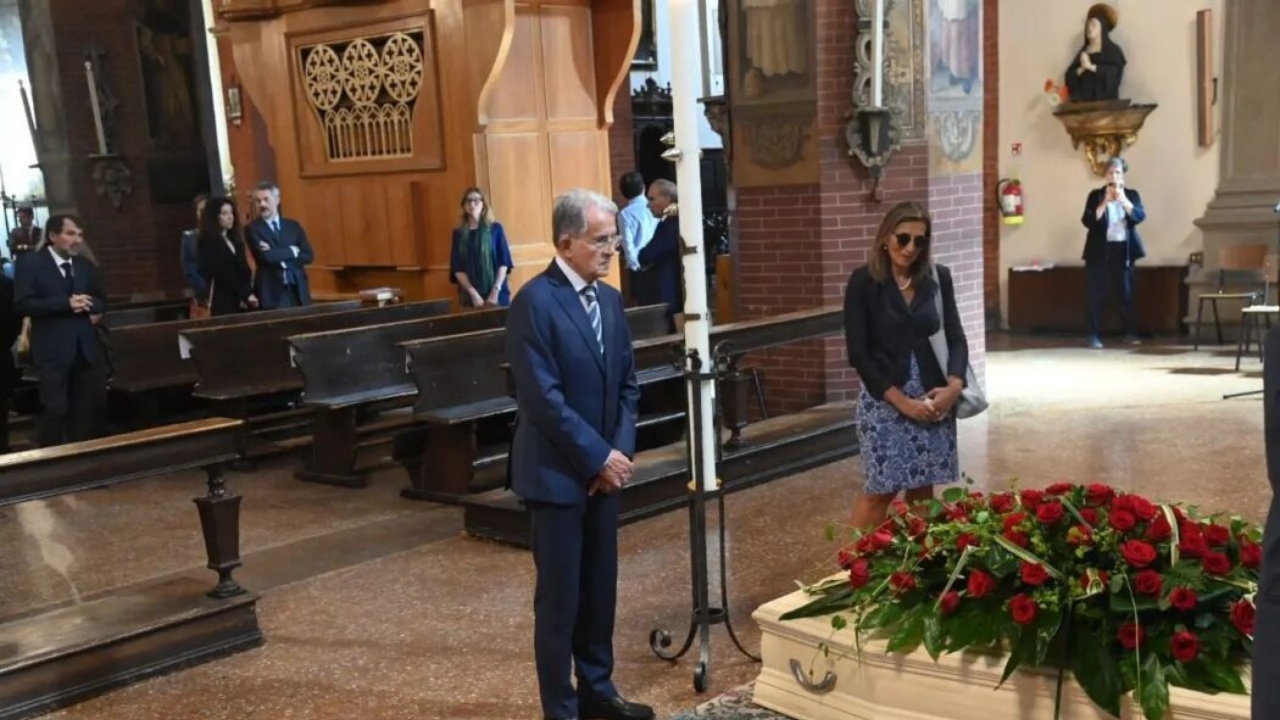 funerale moglie Romano Prodi 