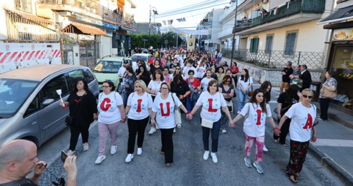 Giulia Tramontano, fiaccolata a Sant'Antimo