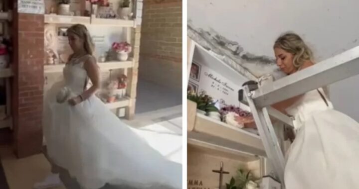 sposa cimitero