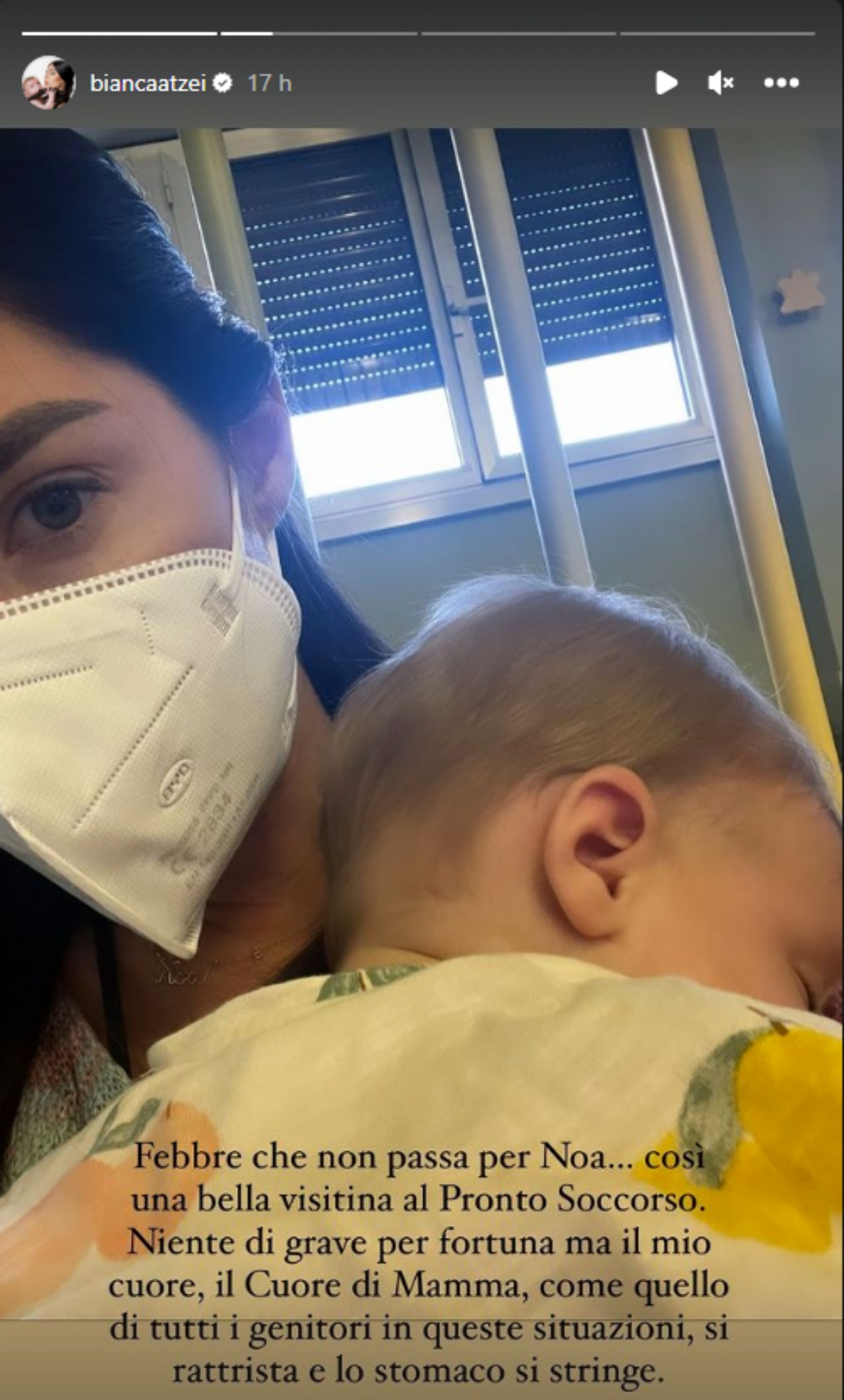 Bianca Atzei e il piccolo Noa