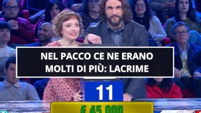 Affari Tuoi, Luca e Francesca accettano 45mila euro: ma nel pacco c’era molto di più, la cifra da capogiro