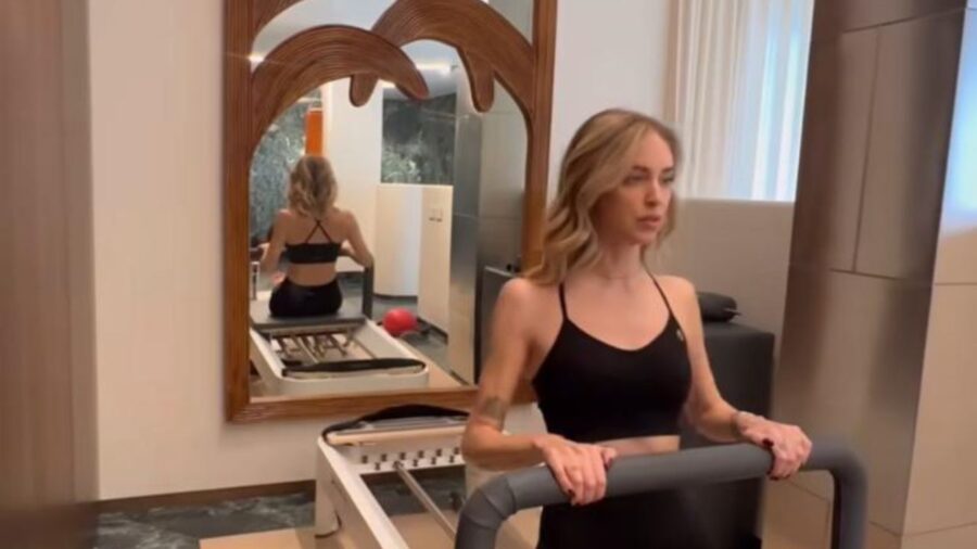 Chiara Ferragni fa pilates