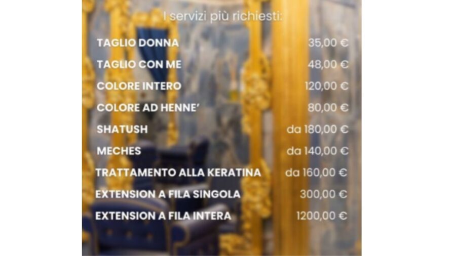 Listino prezzi Federico Fashion Style