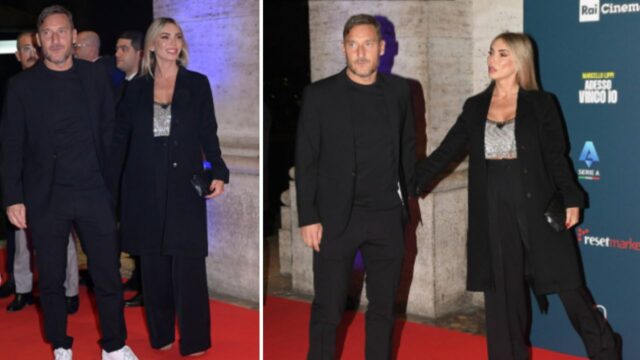 Francesco Totti e Noemi Bocchi insieme sul red carpet, tutti non hanno potuto fare a meno di notare un dettaglio: la famiglia si allarga?