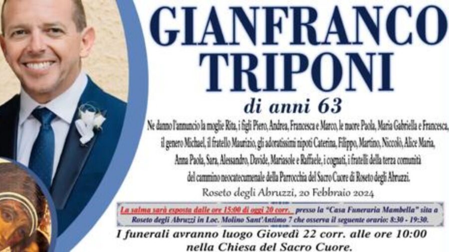 Gianfranco Triponi died
