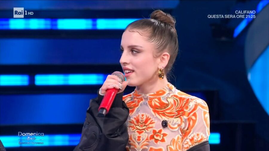 angelina mango domenica in sanremo