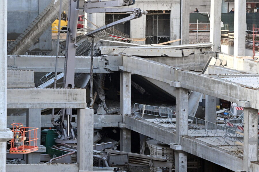 collapse in the construction site in Florence