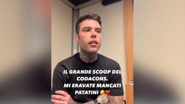 Fedez replica sul caso Codacons: “Io nullatenente? Totalmente decontestualizzato”